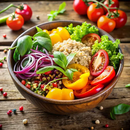 अंकुरित क्विनोआ सलाद